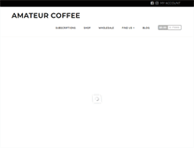 Tablet Screenshot of amateurcoffee.com